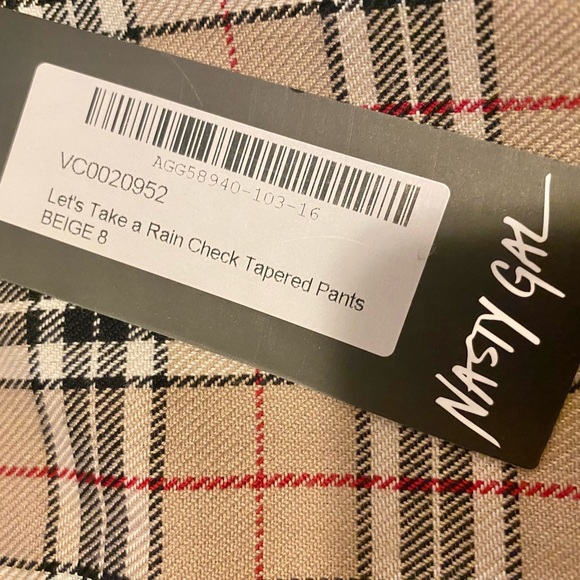 Nasty Gal Let's Take a Rain Check Tapered Pants - Picture 4 of 7